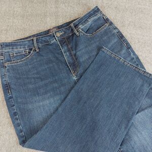NYDJ Joni Capri Cool Embrace Jeans Women's Size 14 (Fit 34x22) Blue High Rise